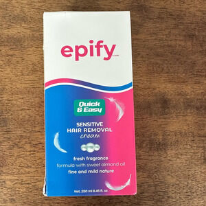 NEW IN SEALED Box Epify Quick & Easy Sensitive Hair Removal Cream Fresh Scent